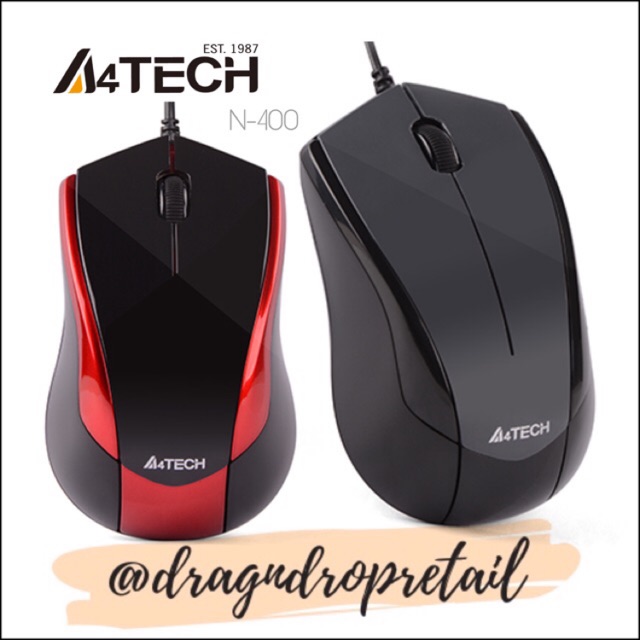 A4TECH N-400 V-Track PadLess Wired Mouse | Shopee Philippines