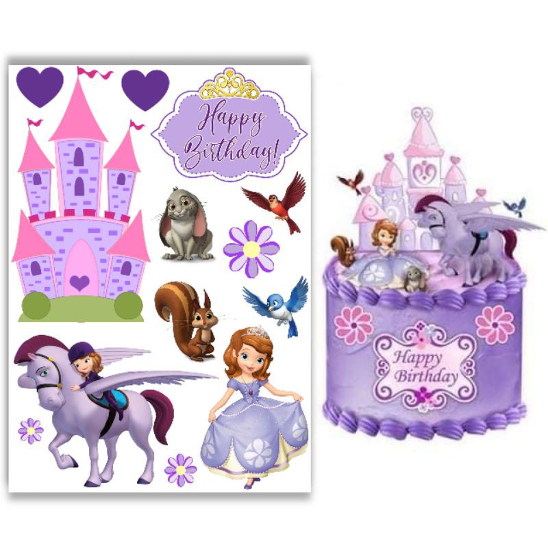 Sofia the first cake topper set & cupcake toppers | Shopee Philippines