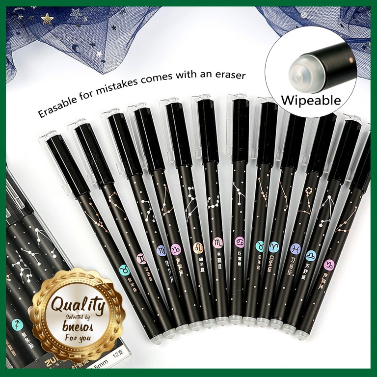 bnesos Stationary School Supplies Erasable Gel Pen Erasable Pen