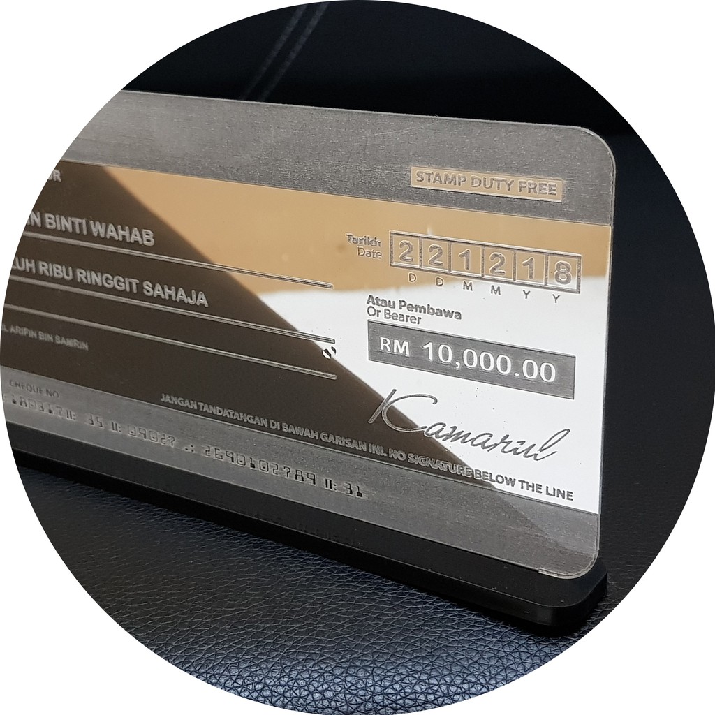 REPLIKA Check Delivery+Box Baldu/Check+Replica Tread Check CHEQUE ...