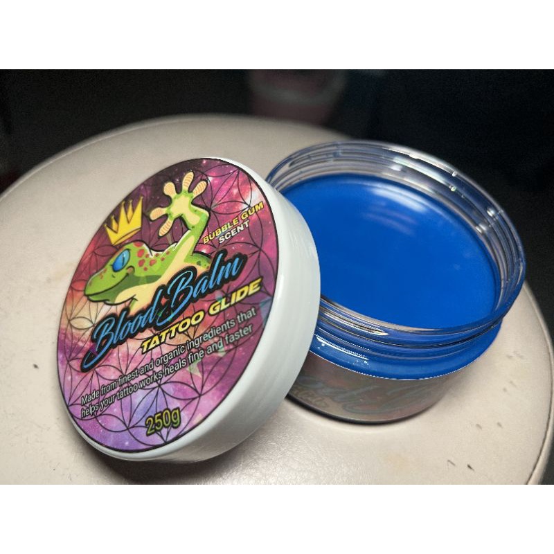 GECKO BLOOD BALM TATTOO GLIDE(BUBBLE GUM) 250grams FREE STICKER ...