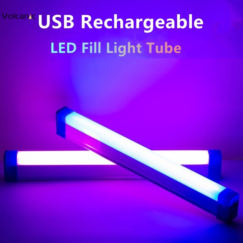 LED Handheld Photography Light Tube USB Rechargeable Background Fill ...