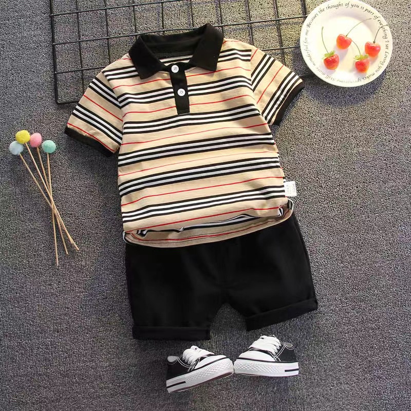 Baby boy clothes kids clothes baby terno boy set baby boy polo t-shirt ...