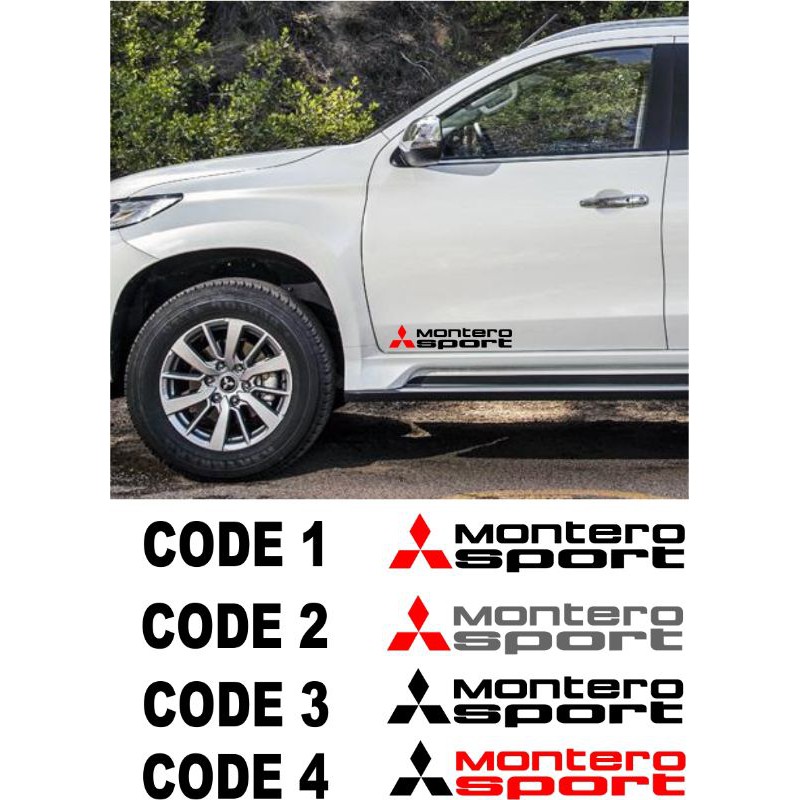 2pcs Mitsubishi Montero Sticker Design MM1 | Shopee Philippines