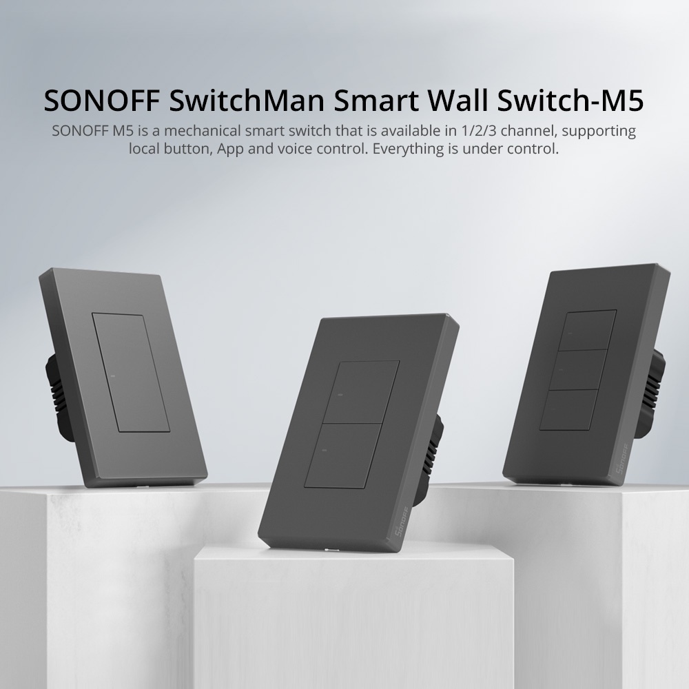 SONOFF M5 120 SwitchMan Smart Wall Switch Mechanical Local button APP