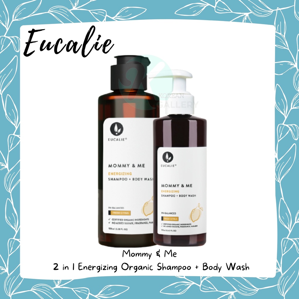 Eucalie Mommy & Me Energy Organic Shampoo + Body Wash (Eczema