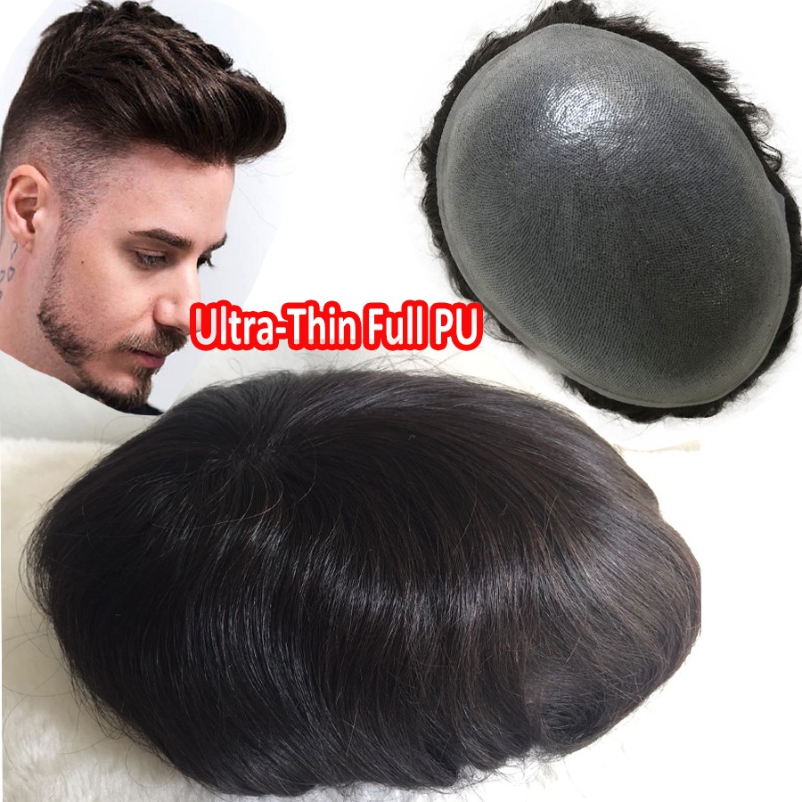 Mens Toupee Toupee Hair Piece Thin Skin Hair Pieces (Toupee) For