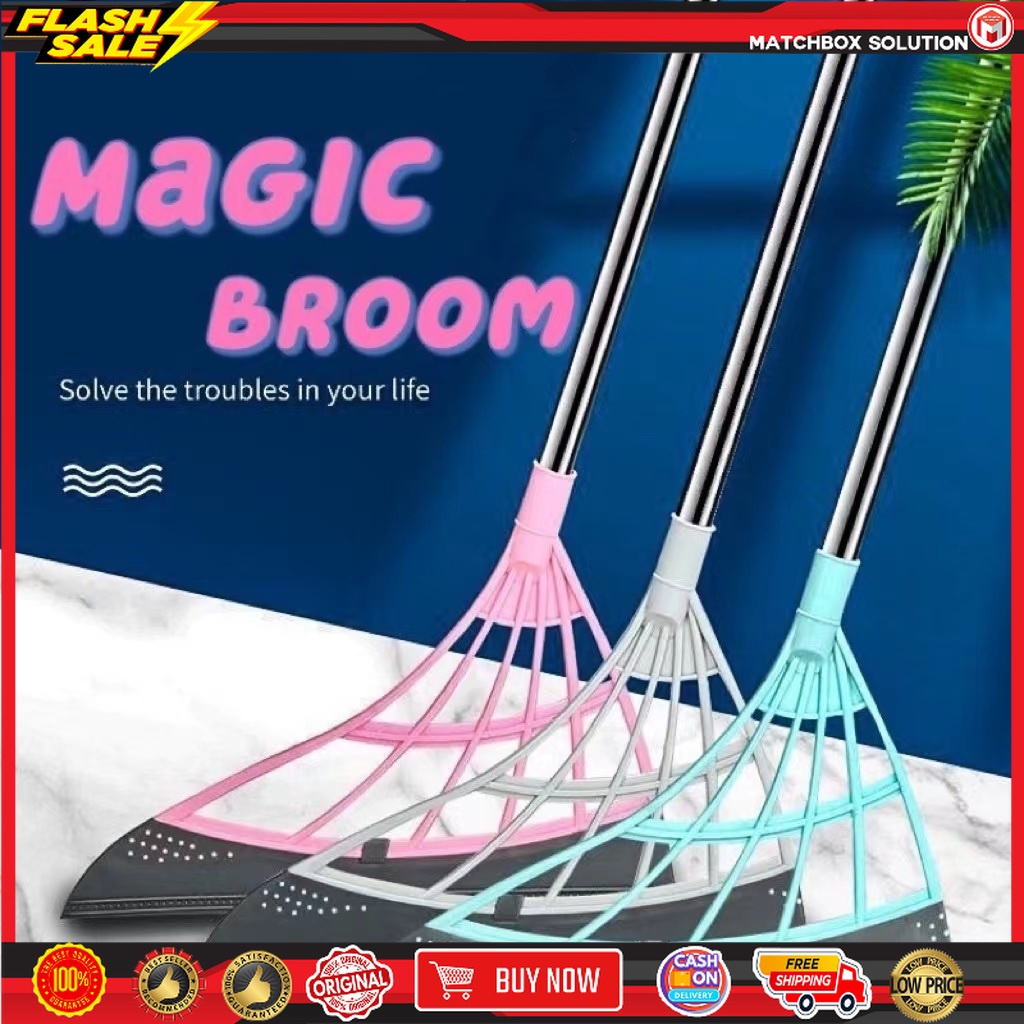 ORIGINAL MULTIFUNCTION MAGIC BROOM WIPE SQUEEZE SILICONE MOP,2IN1