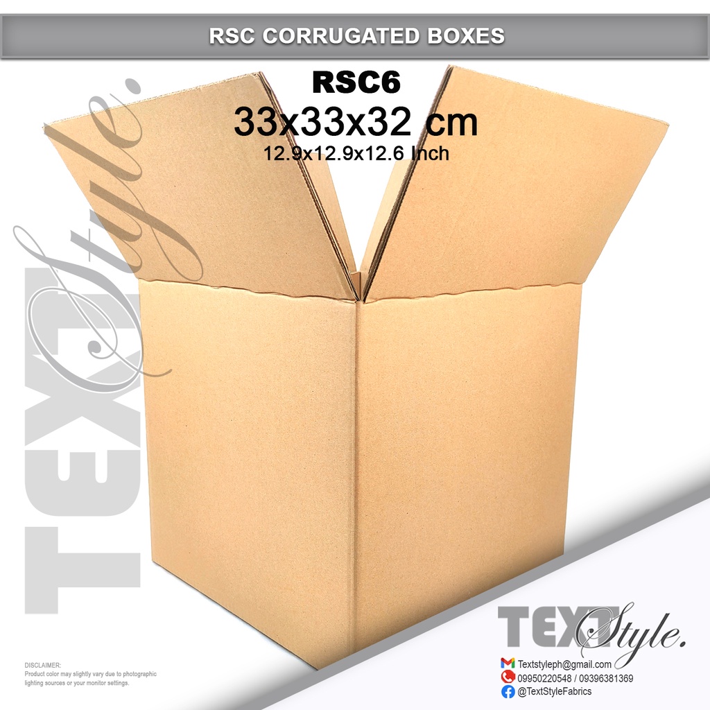 Textstyle Corrugated Box RSC Box RSC6 (4 Gallons Box) Alcohol Box ...