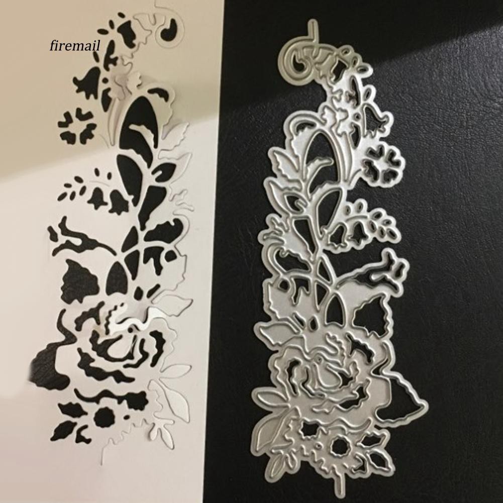 Rose Flower Side Edge Metal Cutting Dies DIY Scrapbook Paper Cards ...