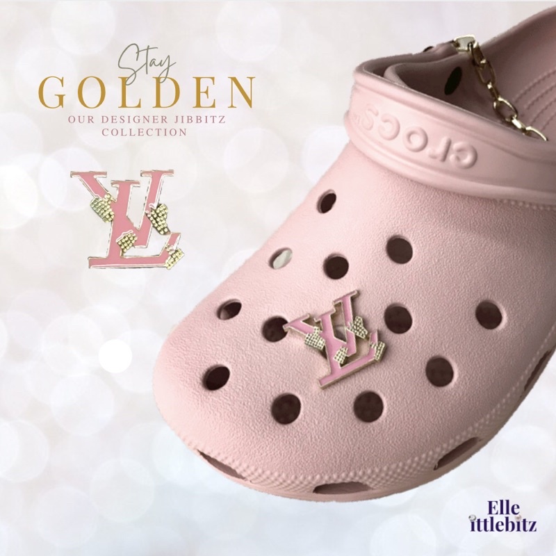 𝐄𝐋𝐋𝐄 Blushing in PINK‼️NON-TARNISH‼️Designer Metal charms Jibbitz for Crocs  Shoe Charms Accessories