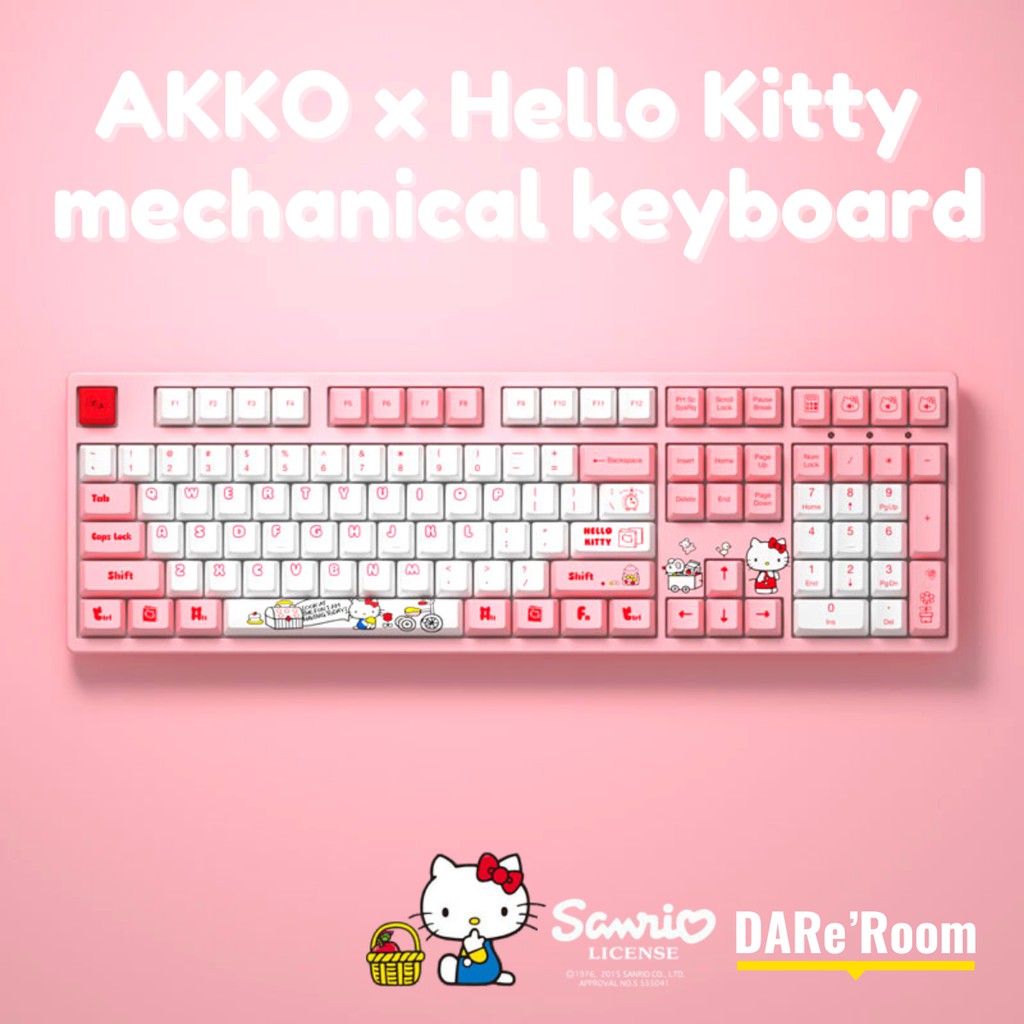 AKKO x Hello Kitty mechanical keyboard | Wired Gaming Keyboard | Sanrio Hello  Kitty | USB Type C | CHERRY PINK | 108 & 87 KEYS | Shopee Philippines