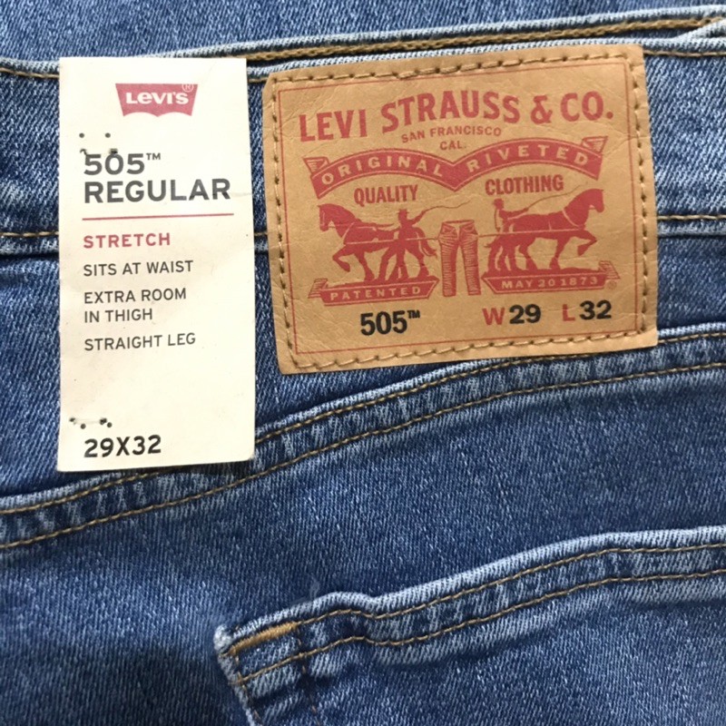 Levis 505 Regular Original Pants Shopee Philippines