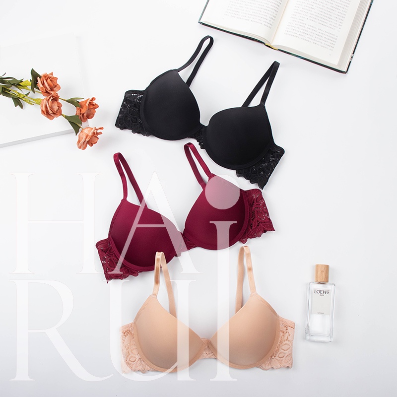 HARUI 8904 Breast gathering Push-up Full Cup lace Bra with underwire ...