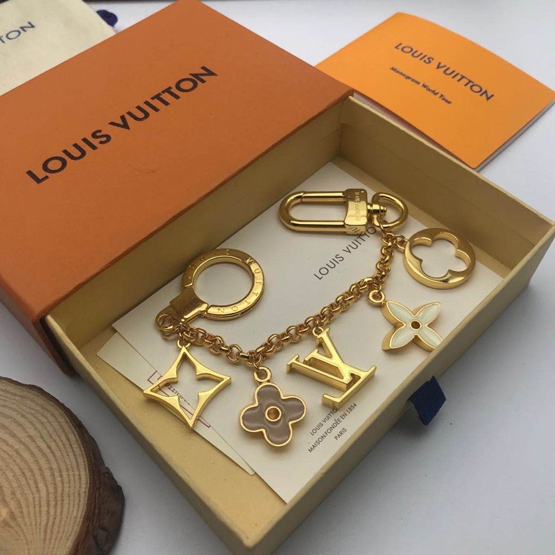 Louis Vuitton Fleur de monogram bag charm chain