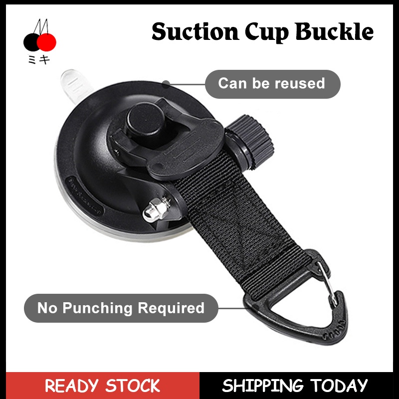 IN STOCK Heavy Duty Suction Cups with Hooks Upgraded Car Camping Tie ...