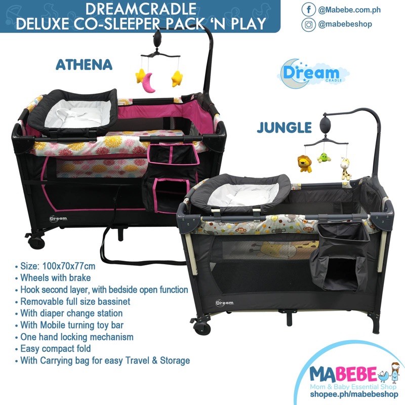 Pack n store play co sleeper