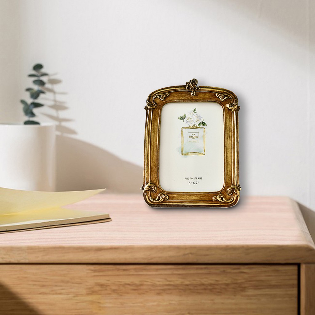 European Gold Picture Frame Wedding Gift Baroque Desktop Freestanding ...