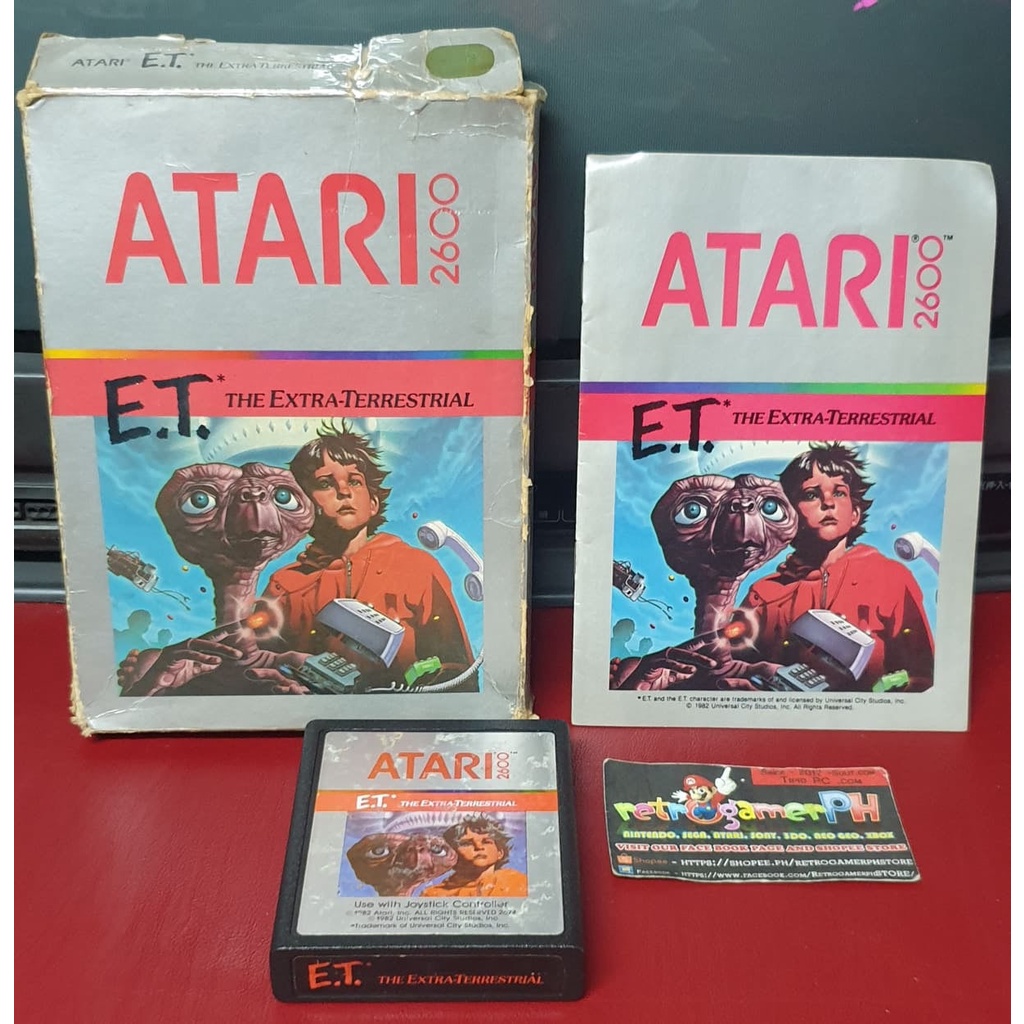 Vintage Atari 2600 game E.T. the Extra-Terrestrial | Shopee Philippines