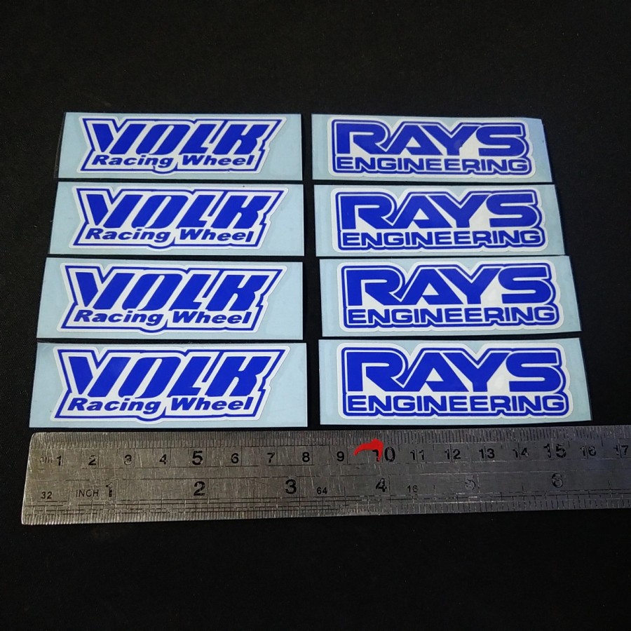 Rays Engineering Volk Racing Wheel Car Rim Cutting Sticker 1set ...