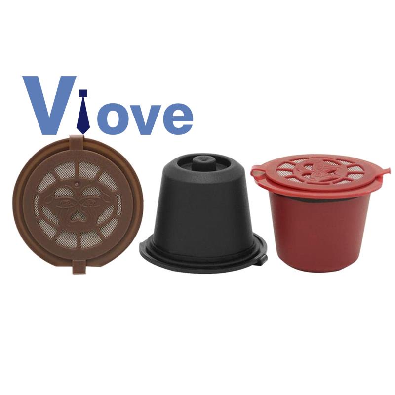 3 Pcs Refillable Reusable Espresso Capsule for Nespresso Coffee Machine