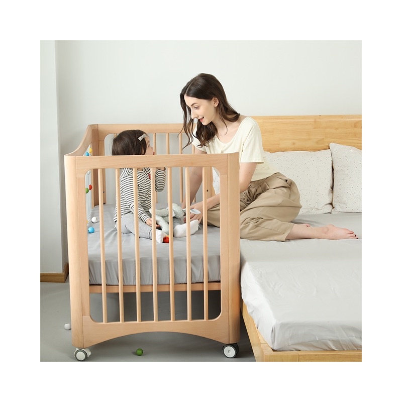 Aaron 6 in 1 Convertible Wooden Crib | Shopee Philippines