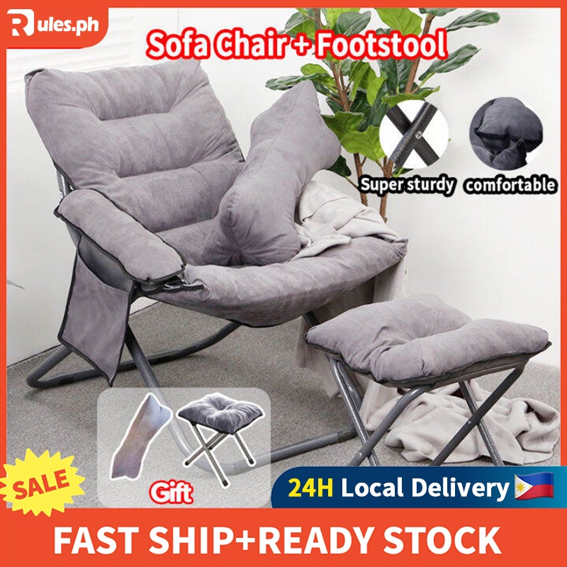 Lazy Sofa Chair Free Foot Chair Adjustable Use Office Chair Folding