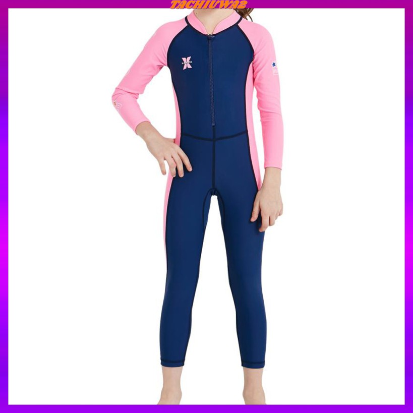 [TACHIUWA2] Long Sleeve Wetsuit Kids and Youth Full Suit UV Protection