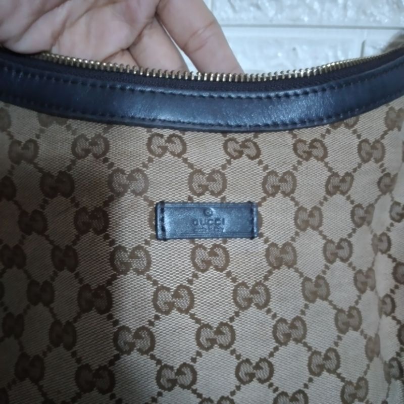 PRELOVED GUCCI BODY BAG DARK BROWN Shopee Philippines