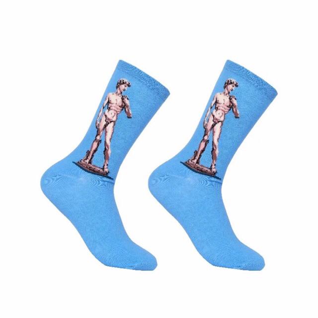 Korean Iconic Socks Unisex Mona Lisa Famous Paintings Art Gallery Men