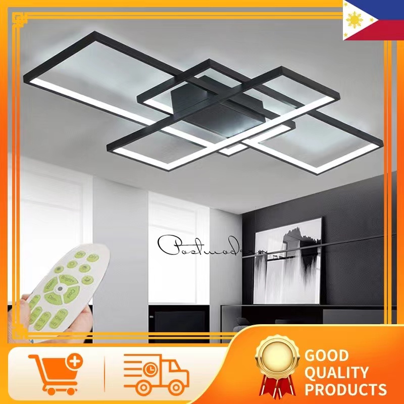 【Manila Stock】3 Color Nordic Chandelier Led Ceiling Light Living Room