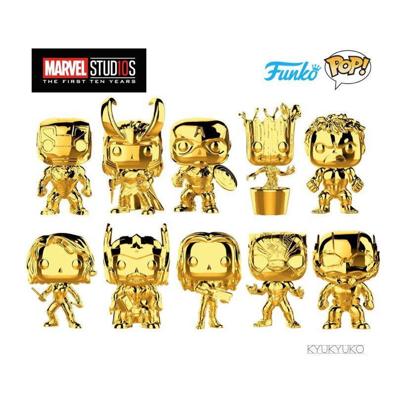 Gold marvel funko sales pop