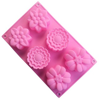 Silicone Soap Mould 6 Cavity Rectangle Bake Tray Portable for Homemade DIY  Mold MAZI888