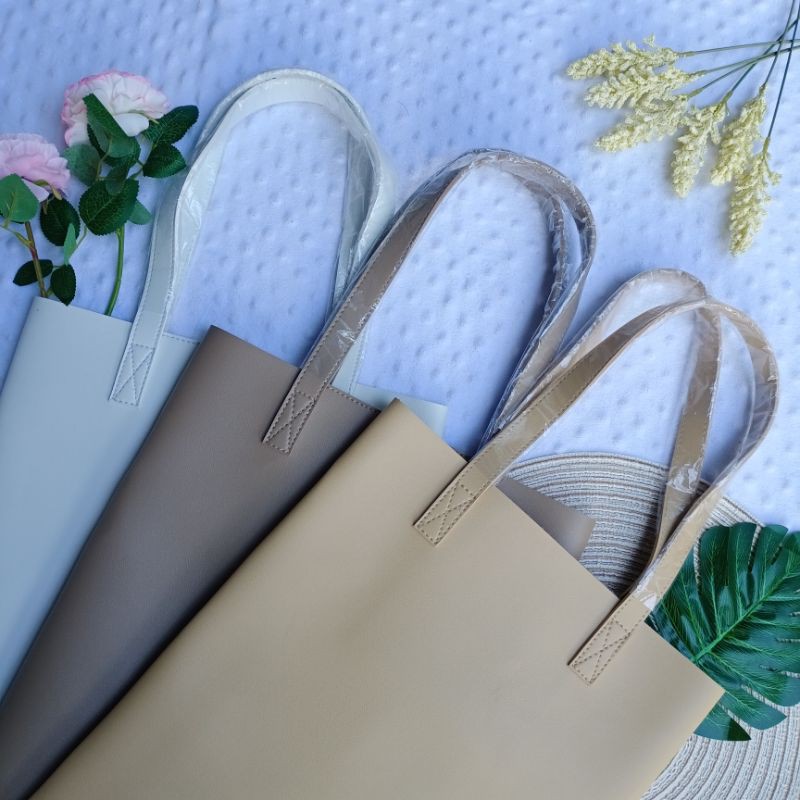 VEGAN LEATHER TOTEBAG (UNISEX) HIGH QUALITY DIRECT MANUFACTURER Shopee Philippines