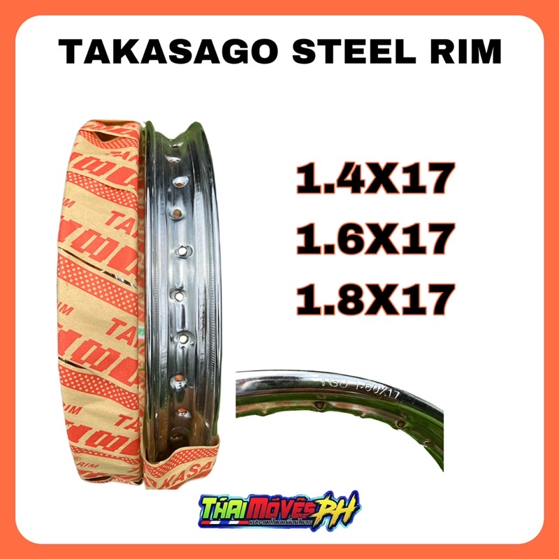 TAKASAGO TGO STEEL RIM HEAVY DUTY 36 HOLE ( Sold per Piece ) | Shopee ...