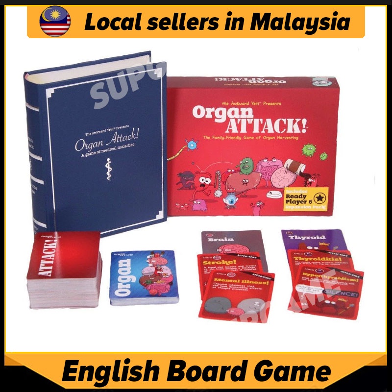 English Version Board Game Organ ATTACK! Party Game Shopee Philippines
