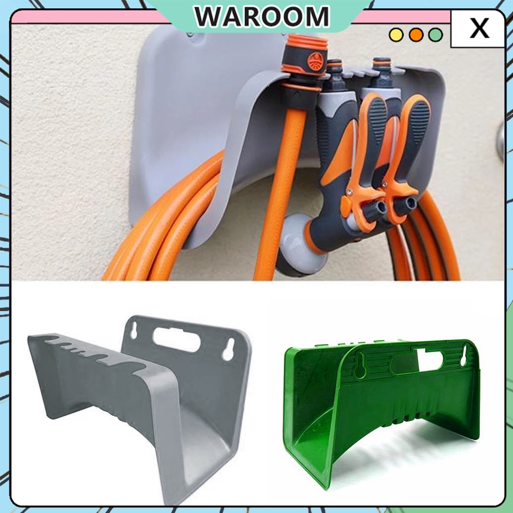 Wall Mounted Garden Hose Hanger Holder Plastic Storage Rack Tap ...