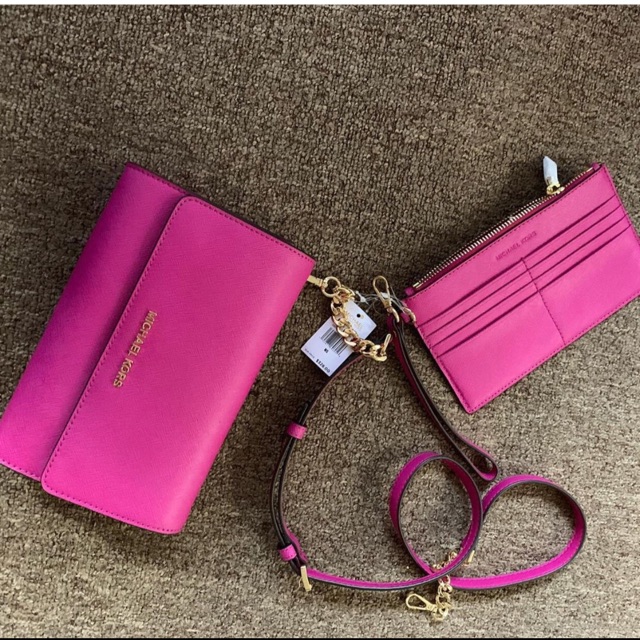 Mk pink cheap sling bag