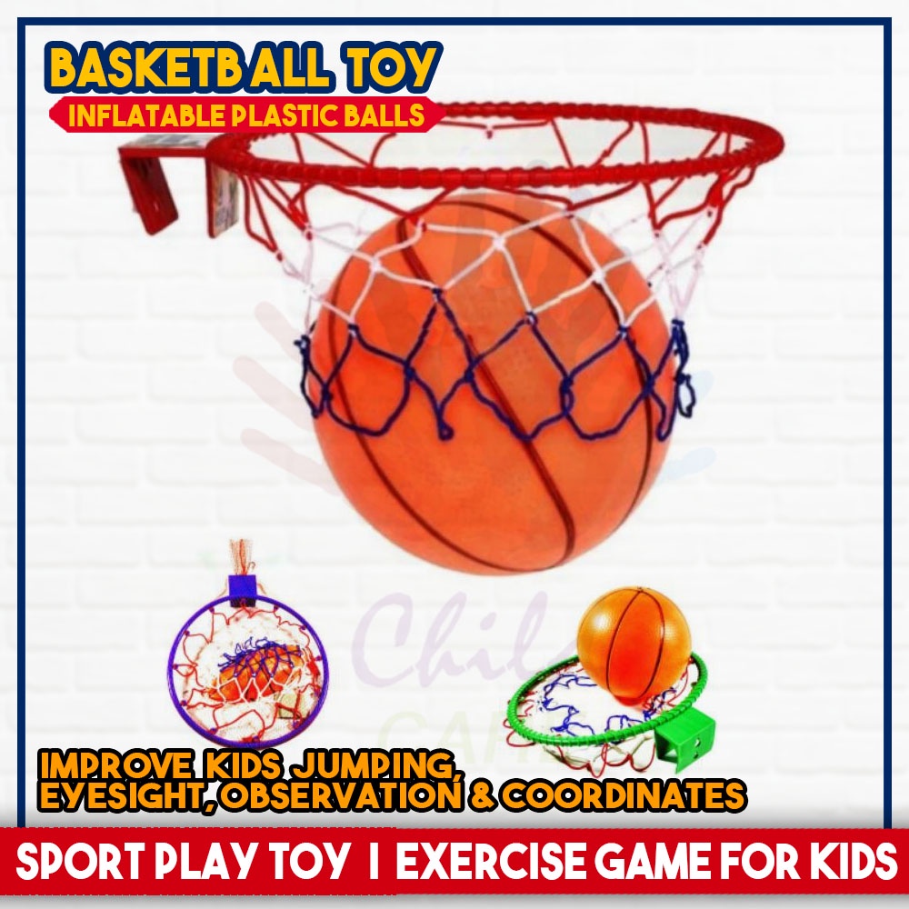 Basketball Hoop for Toddlers - Includes 4 Rubber Balls