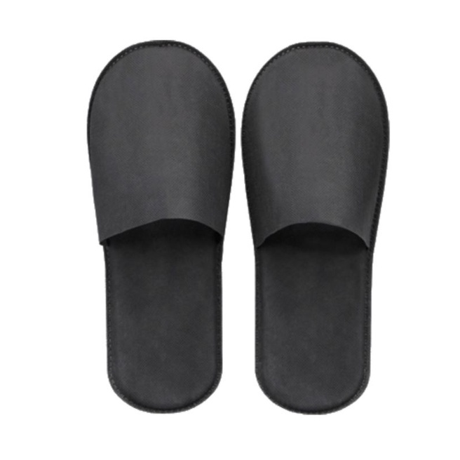 30 pairs of Degradable Dark Gray Disposable House Slippers Hotel