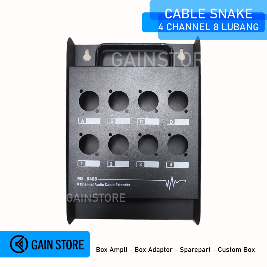 SNAKE CABLE SNAKE 4 channel BOX 8 holes | Shopee Philippines