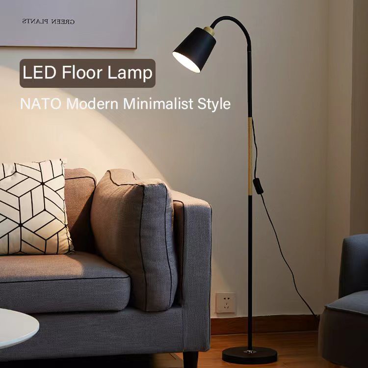 Scandinavian Modern Led Fishing Floor Lamp for Living Room Sofa