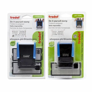 Trodat Pocket Printy 9512 Typo Tampon DIY Auto-Encreur Jusqu'à 4 Lignes De Texte - Format De Poche