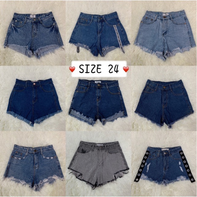 Size on sale 24 shorts