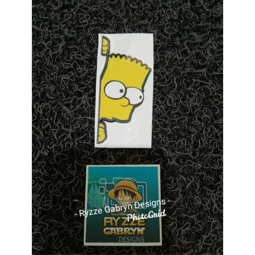 Bart Simpson Cutout Sticker | Shopee Philippines