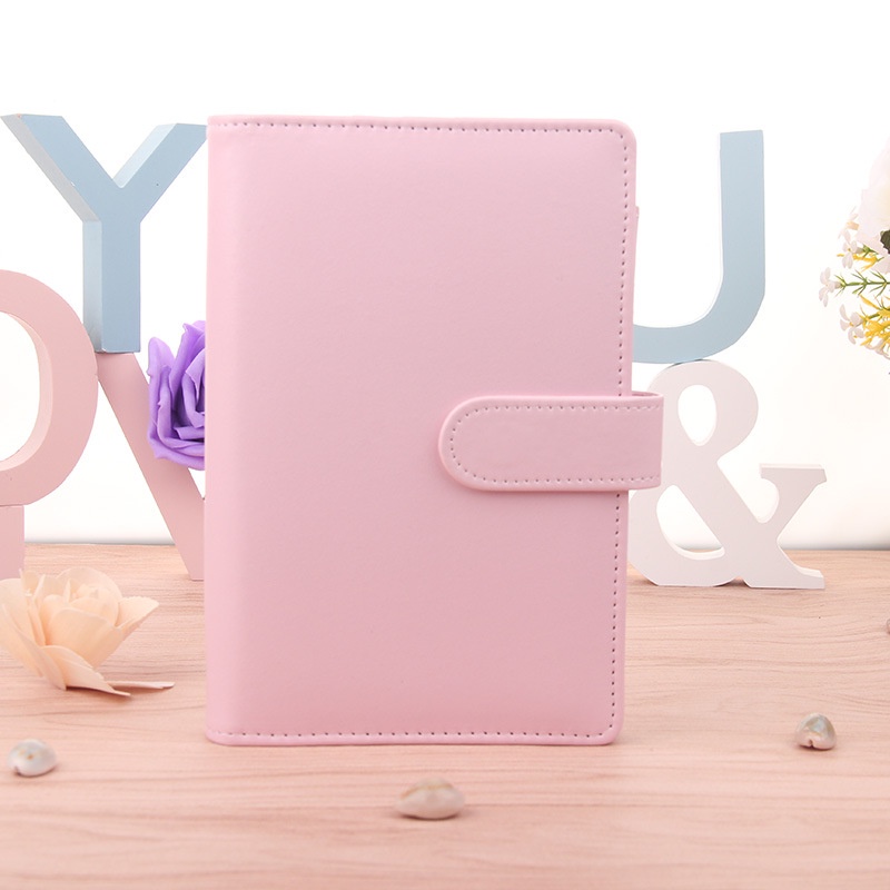 A6 A5 Color Macaron Notebook Office Storage Stationery Binder Notepad ...