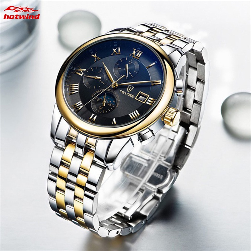 TEVISE Fashion Men s Watch Stainless Steel Mechanical Automatic