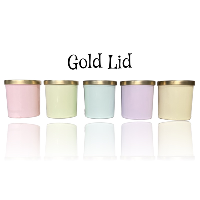 PASTEL SERIES 200ml Glass Candle Vessel Candle Jar Container (JAR AND ...