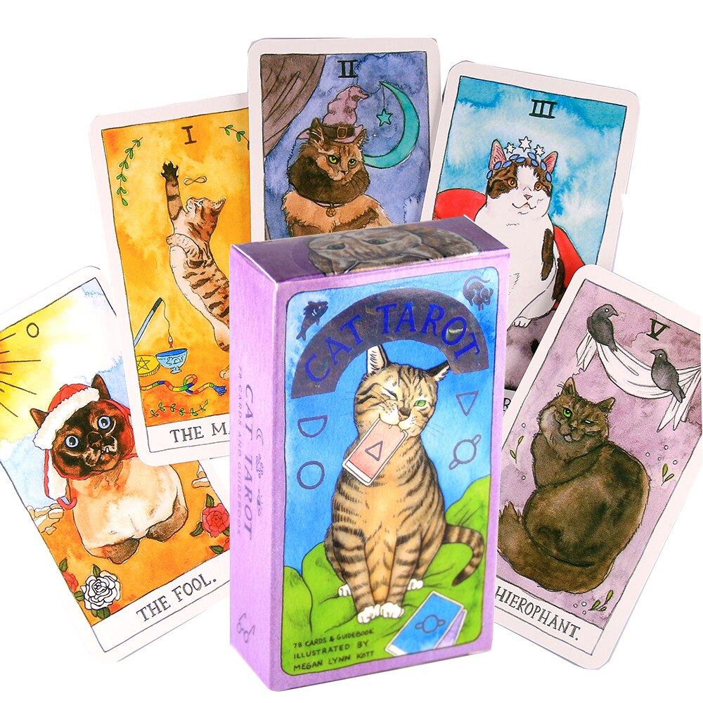 Cat Tarot 78 Cards Whimsical and Humorous Tarot Deck Stocking Stuffer
