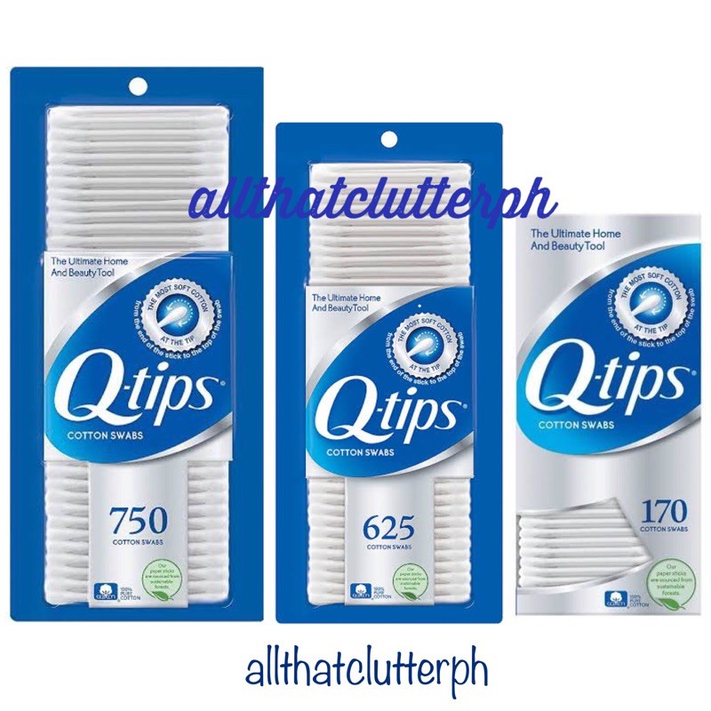 Qtips Qtips Cotton Swabs / Buds, 400 500 625 750 ct Shopee Philippines